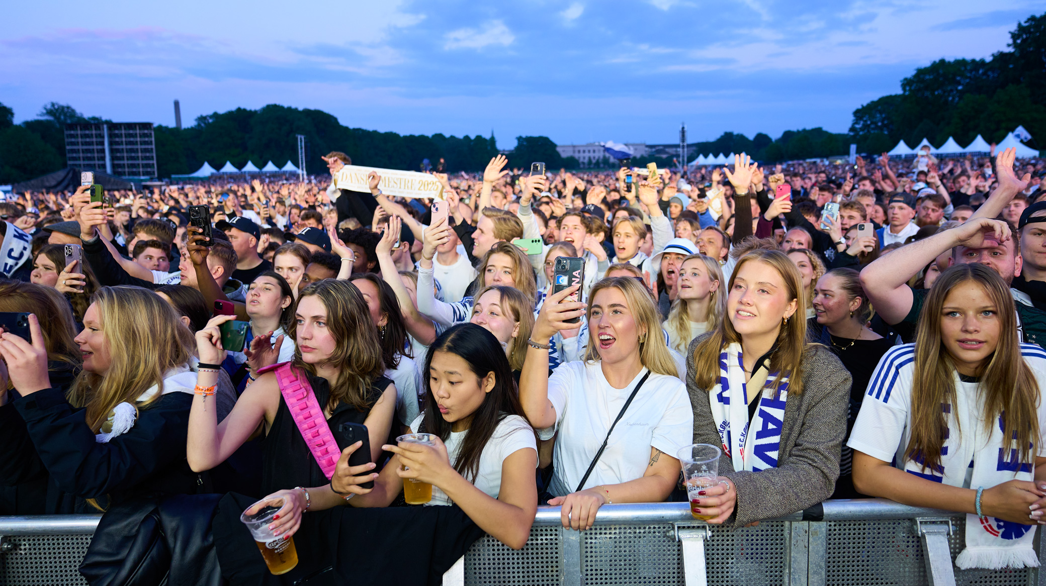 Fans til guldfest i Fælledparken