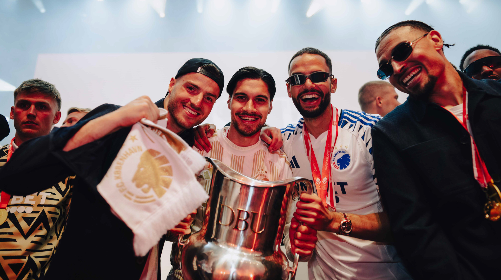 Diant Ramaj, Kevin Diks, Pantelis Hatzidiakos og Jordan Larsson