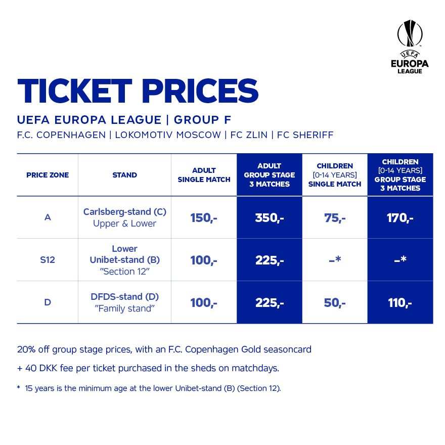 Ticket prices