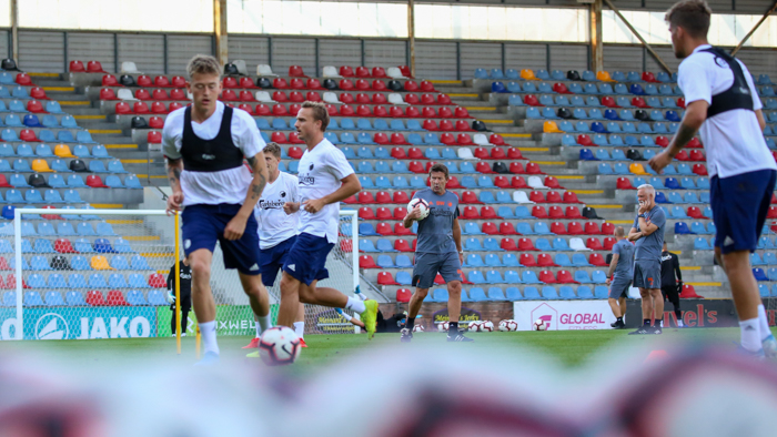 Træning på Skonto Stadium