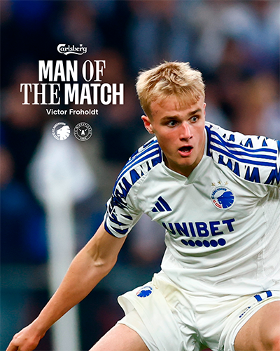 Victor Froholdt Carlsberg Man of the Match