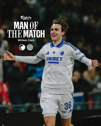 William Clem, Carlsberg Man of the Match