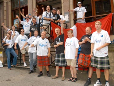 FCK-fans i Glasgow