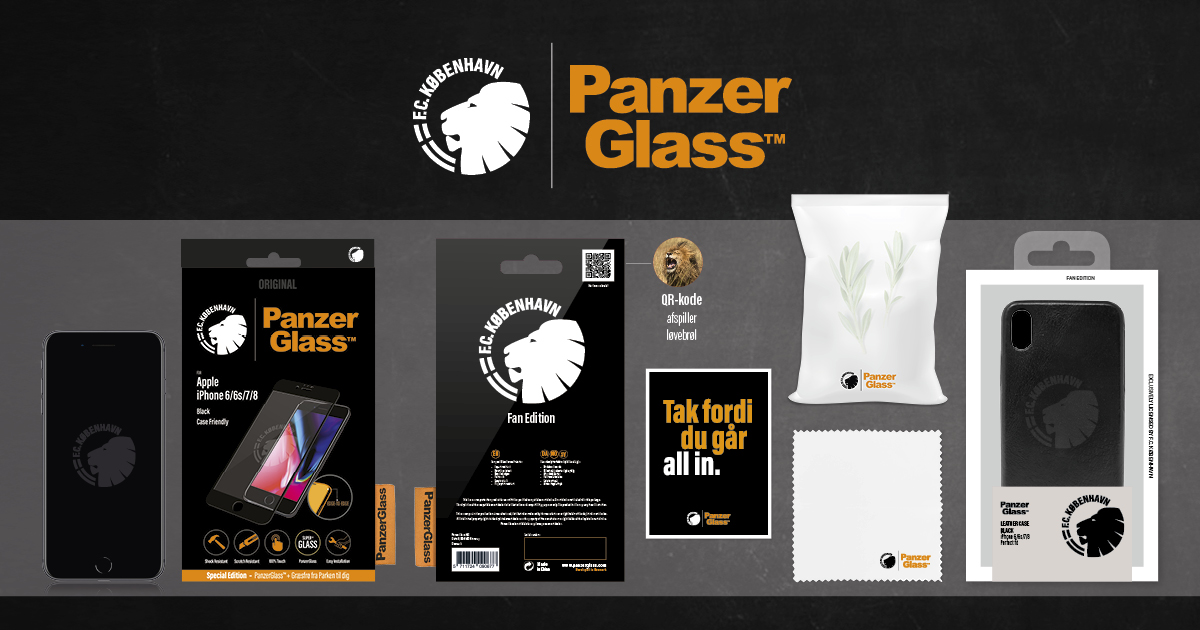 Unboxing oplevelsen vil ose af stemningen fra Telia Parken i denne limited edition af PanzerGlass™