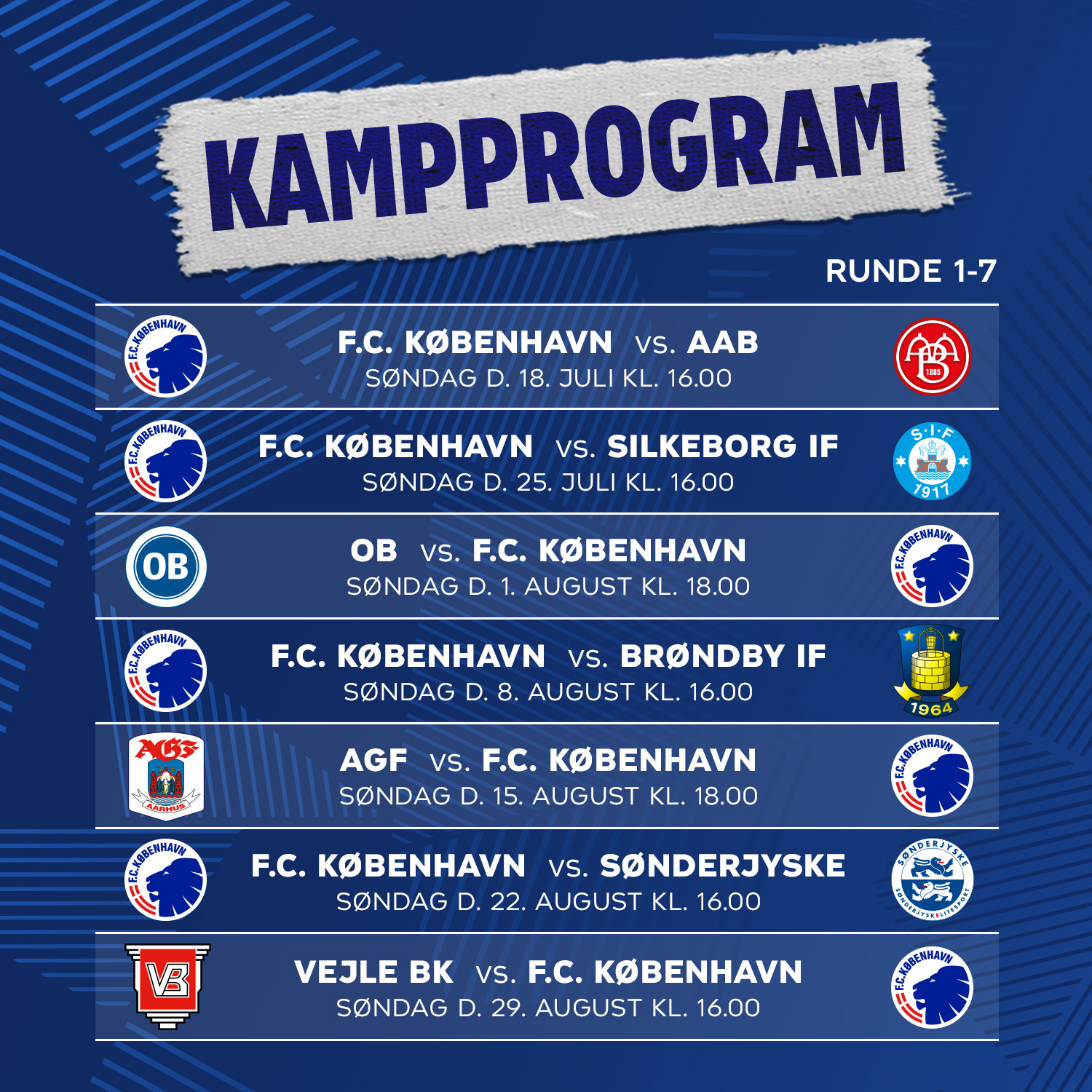 3F Superliga program runde 1-7