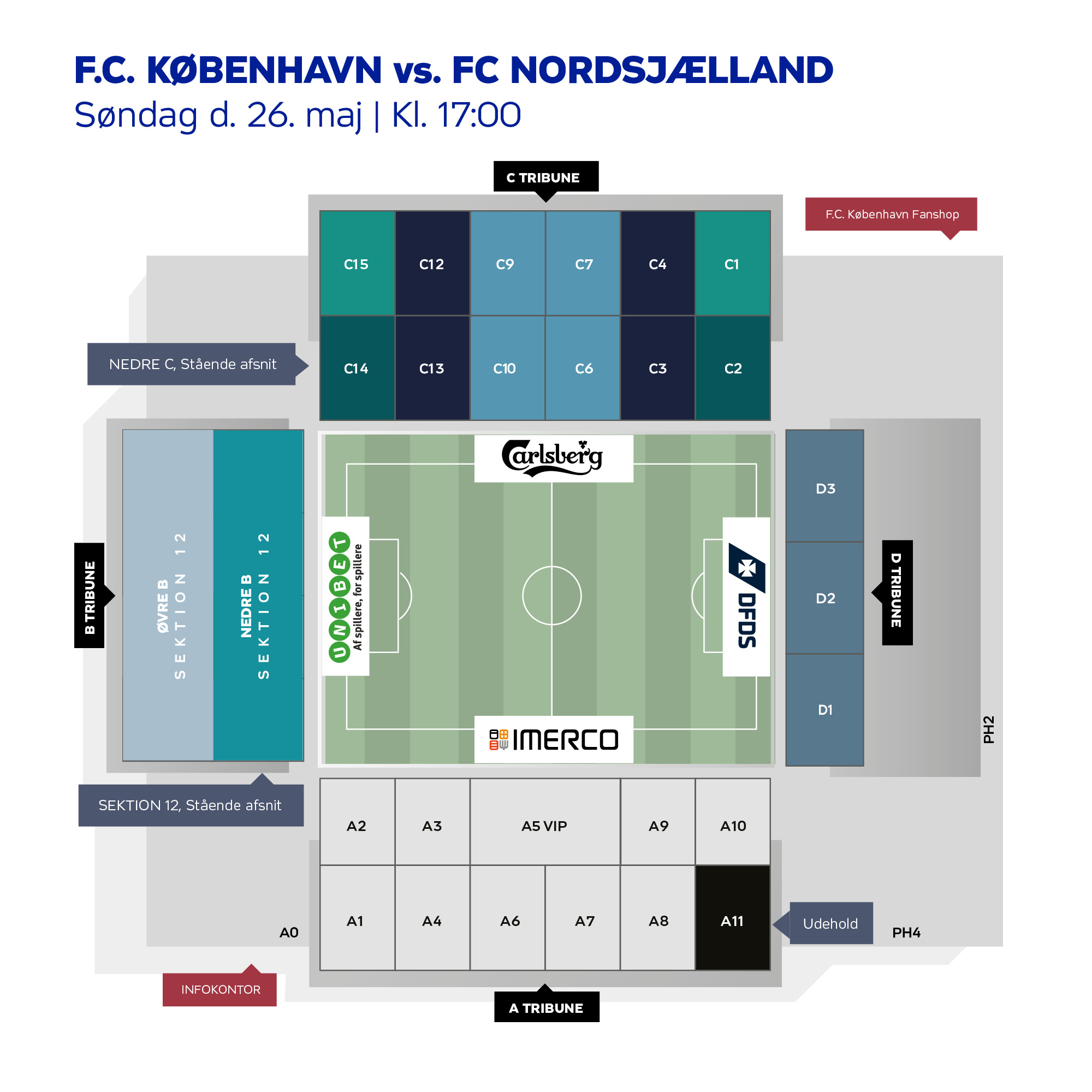 Stadion map, FCN