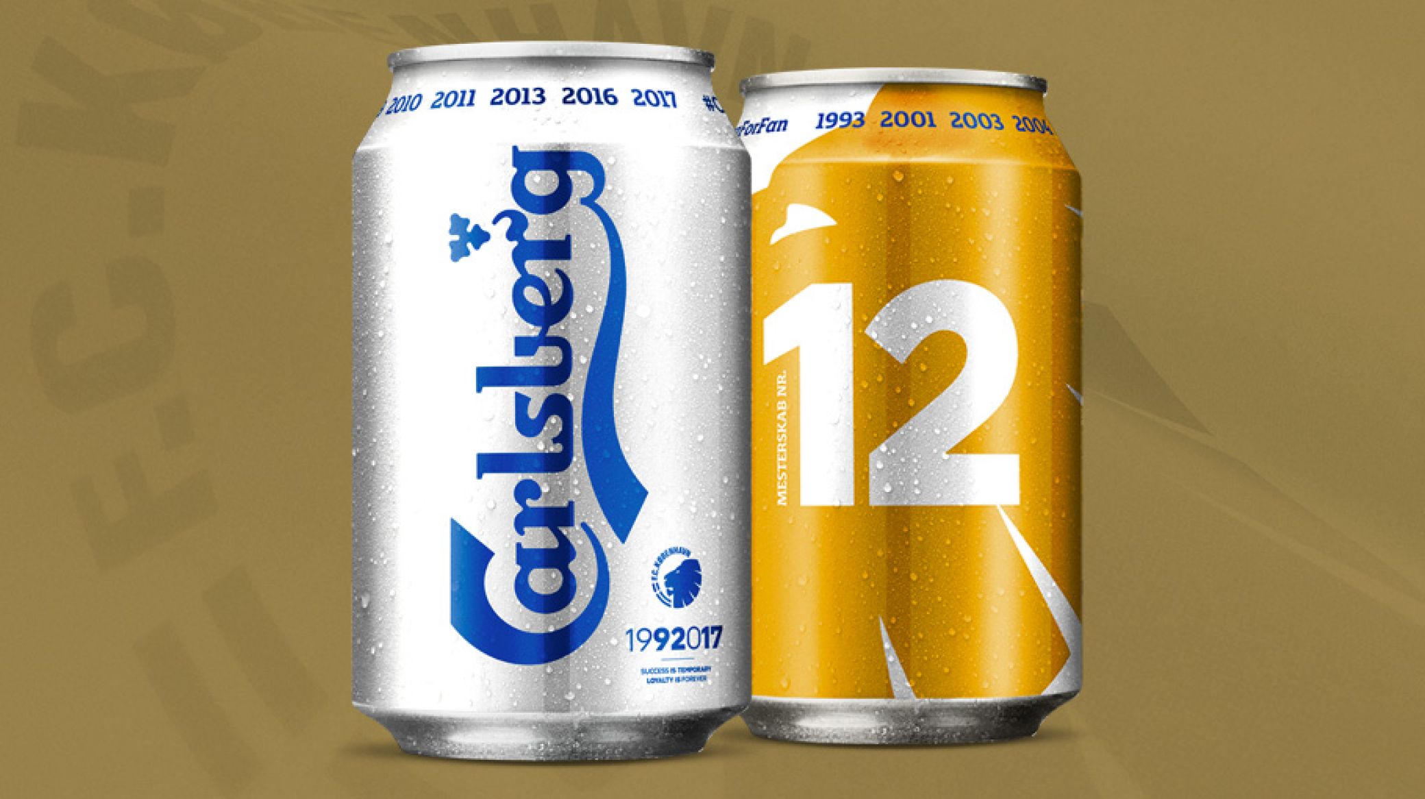 F.C. Copenhagen gold beer Carlsberg