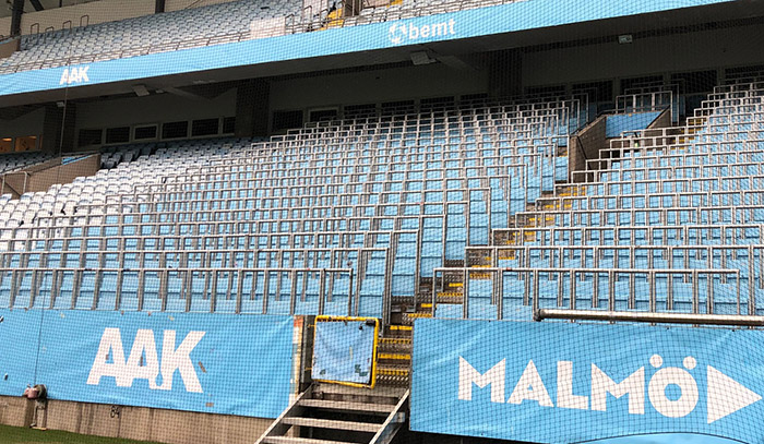 FCK's fanafsnit på Stadion i Malmö