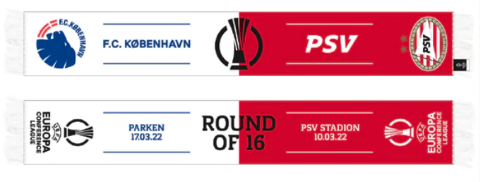 Officielt FCK-PSV halstørklæde