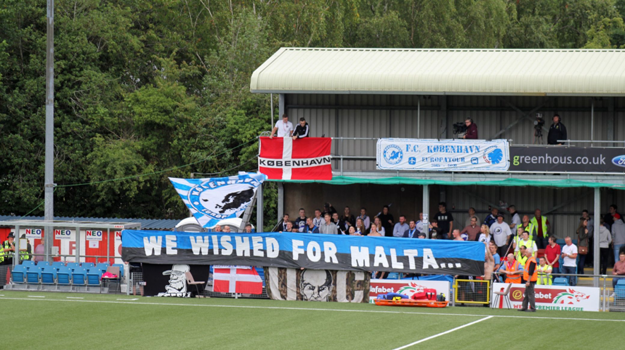 F.C. Copenhagen fans at Newctown