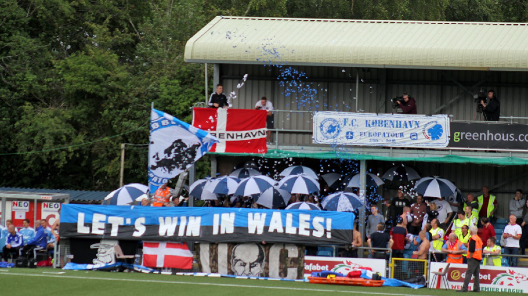 F.C. Copenhagen supporters in Wales