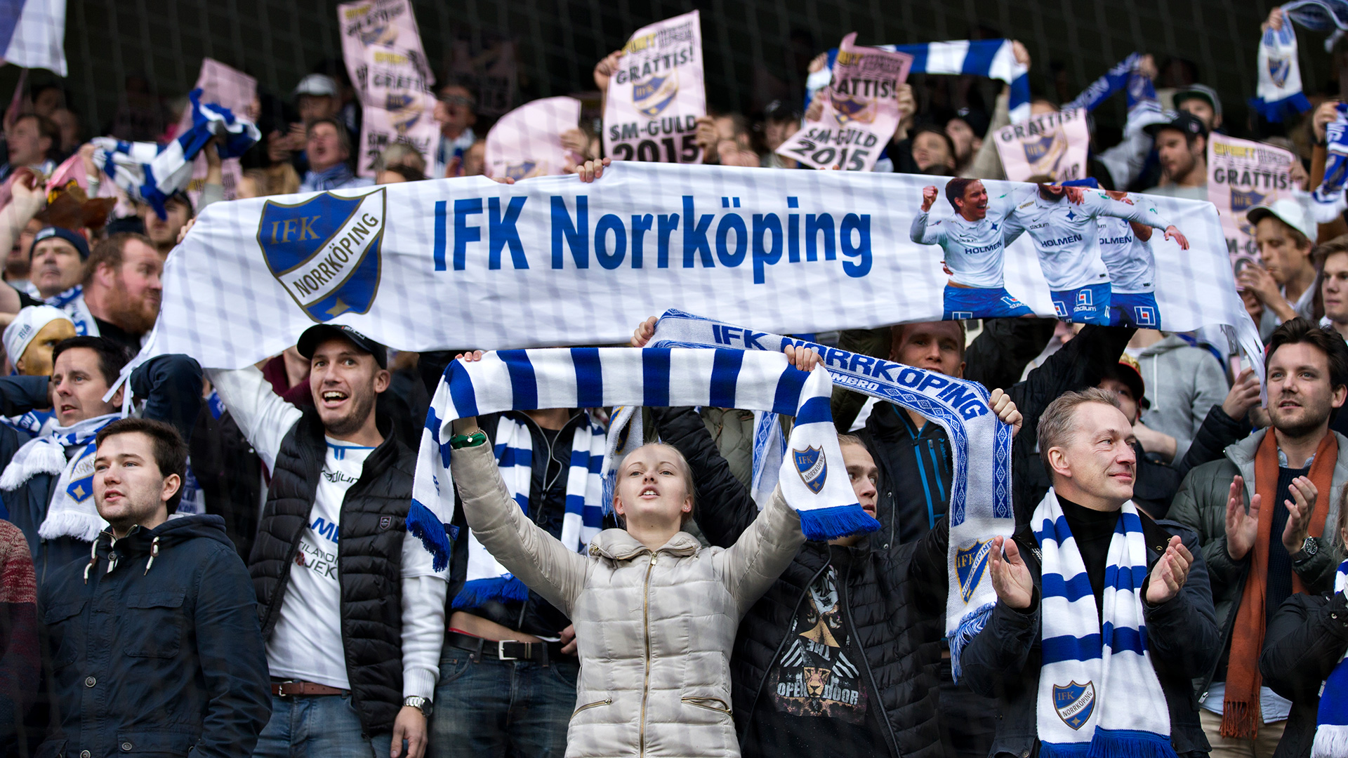 IFK-fansene fejrer guldet i 2015