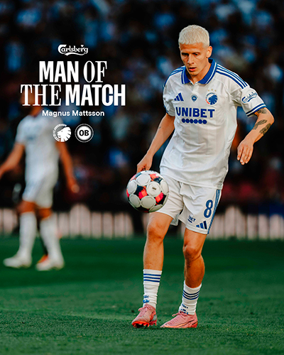 Magnus Mattsson, Carlsberg Man of the Match