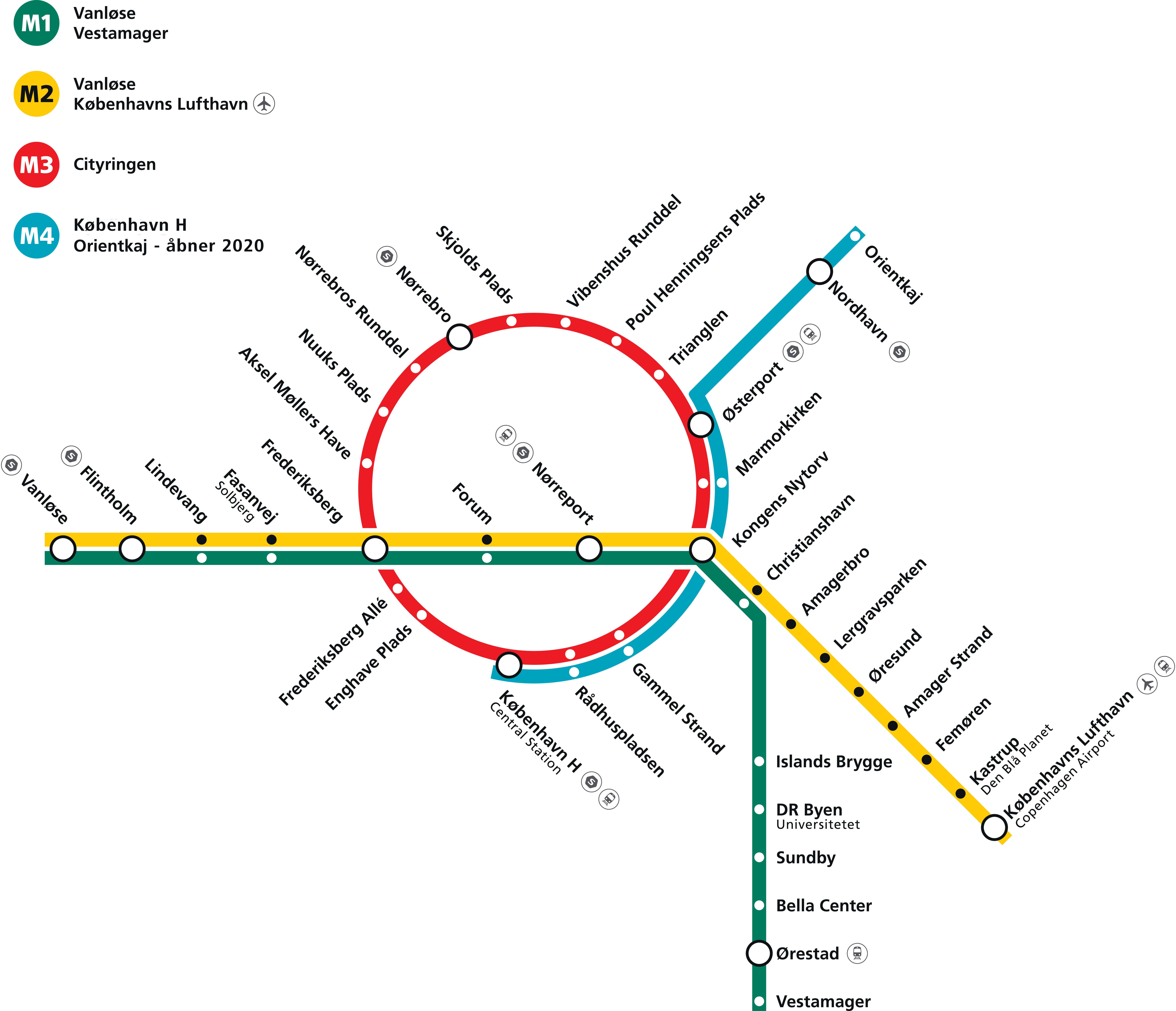 Copenhagen metro line opens new way to Parken stadium . København