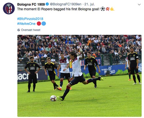 Santander scorer for Bologna