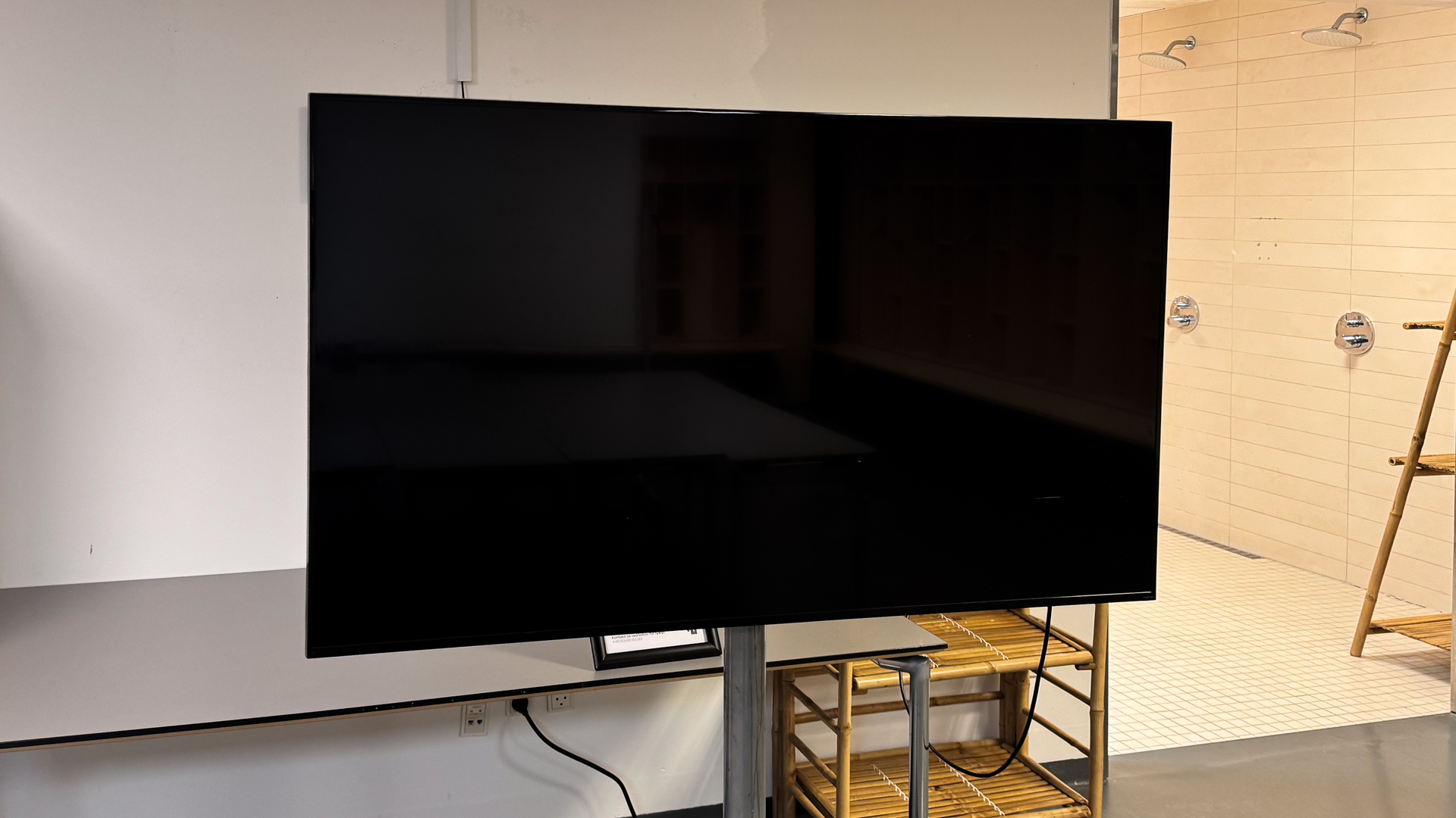 TV, away team dressing room