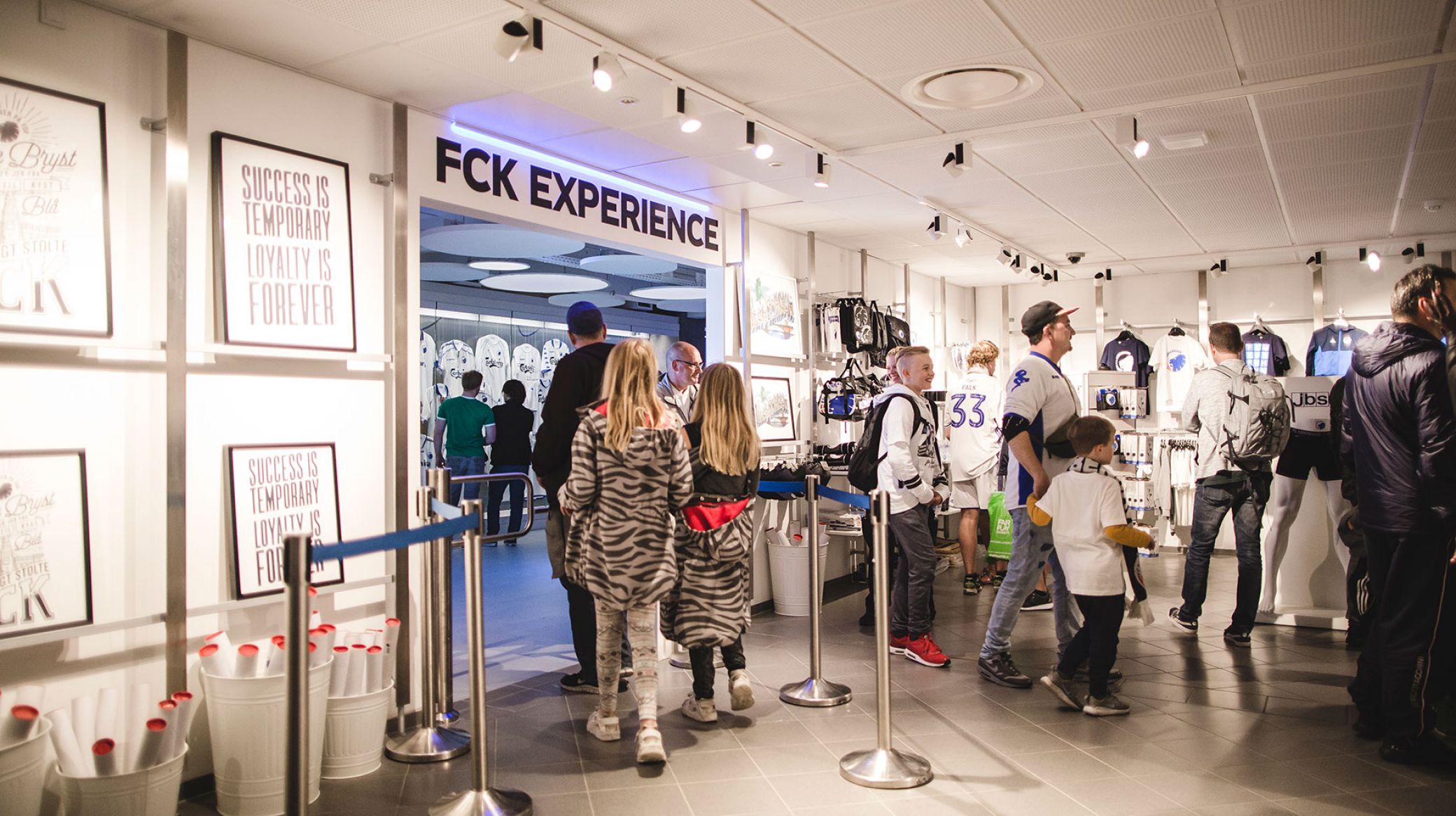 Indgangen til FCK Experience Indgangen til FCK Experience