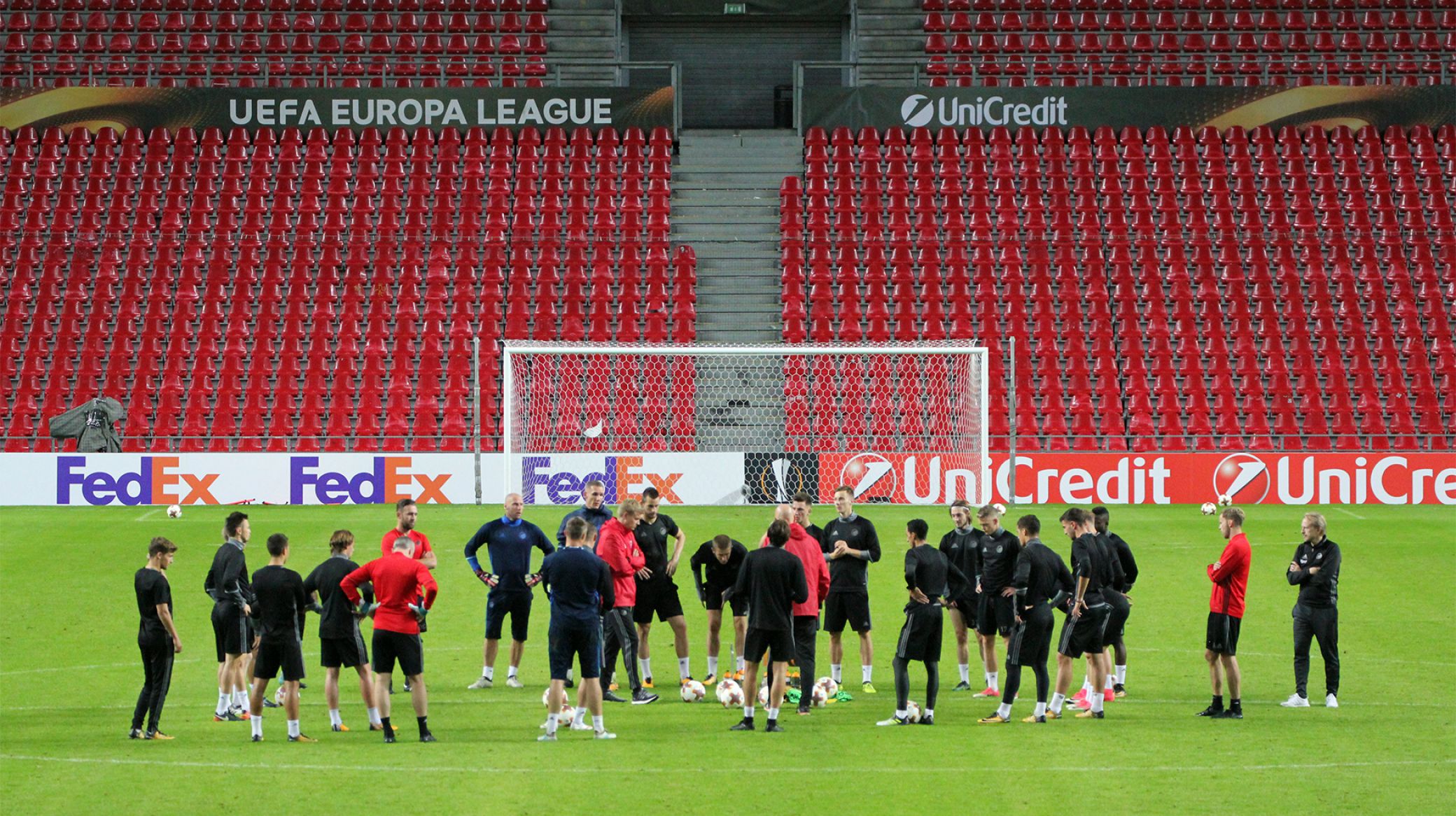 Træning i Telia Parken