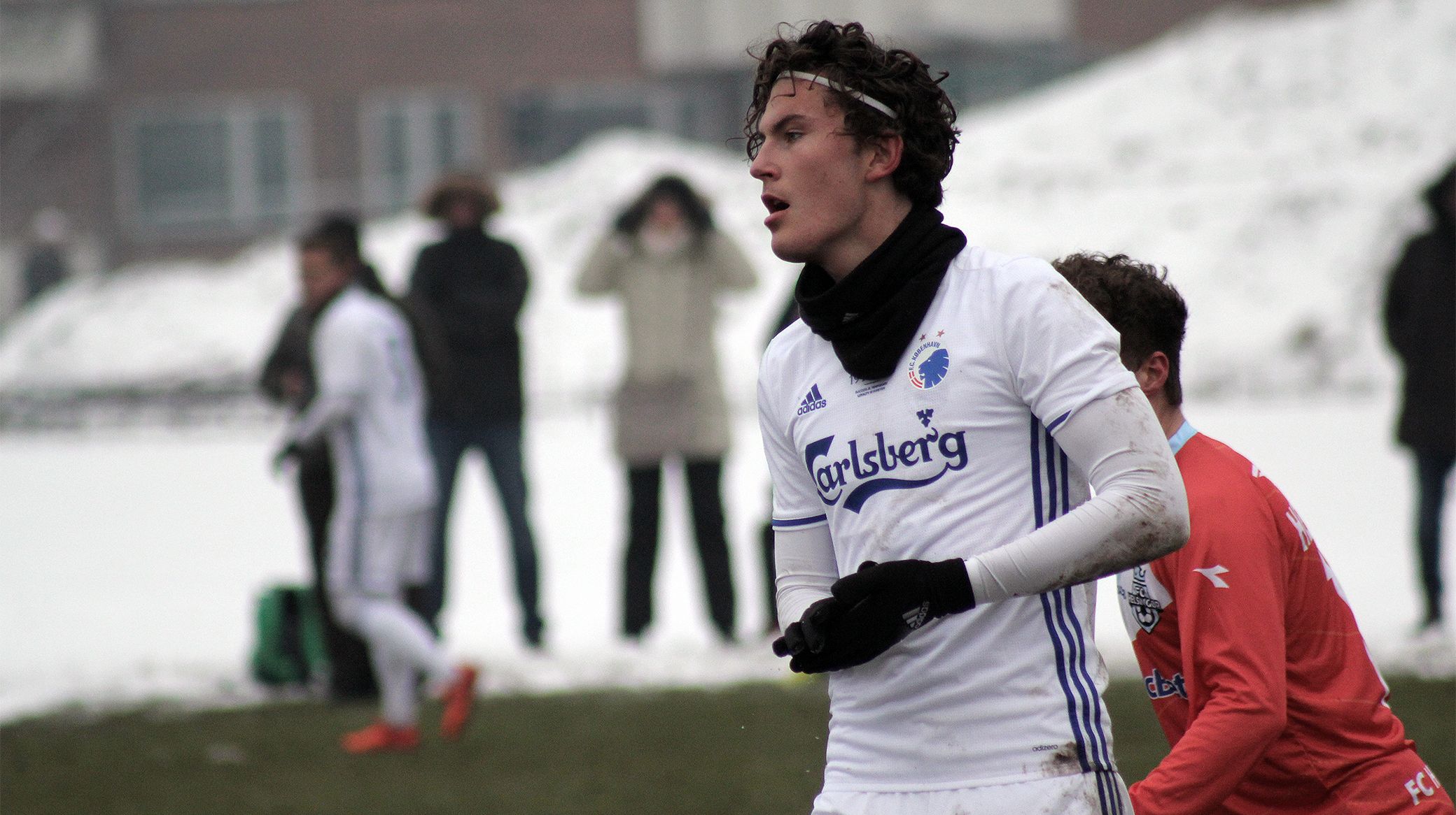 Jonas Wind scorede til 1-0 Jonas Wind scorede til 1-0