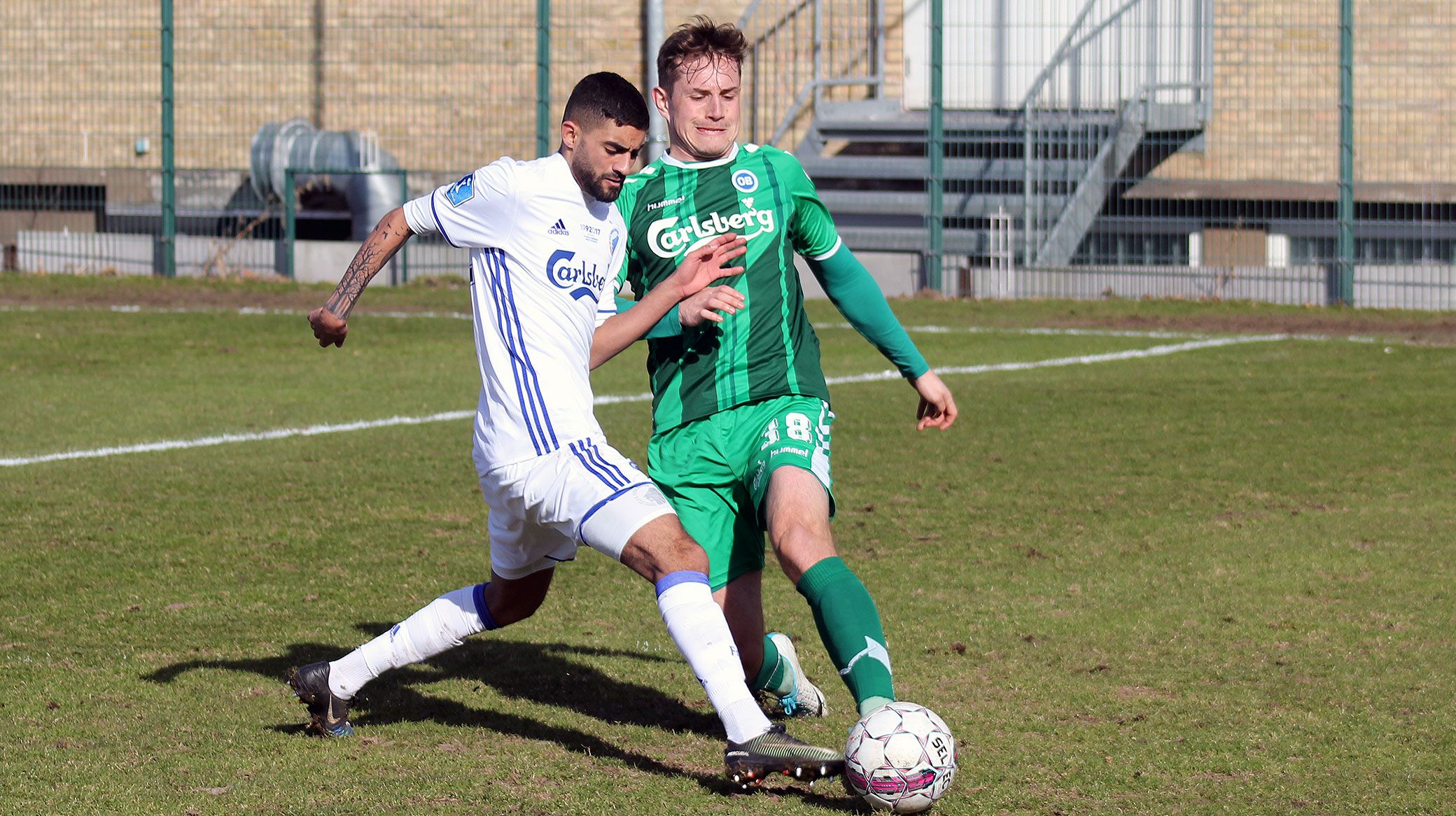 Ibrahim Samrawi tackler vores tidl. U19-spiller Mathias Bonde