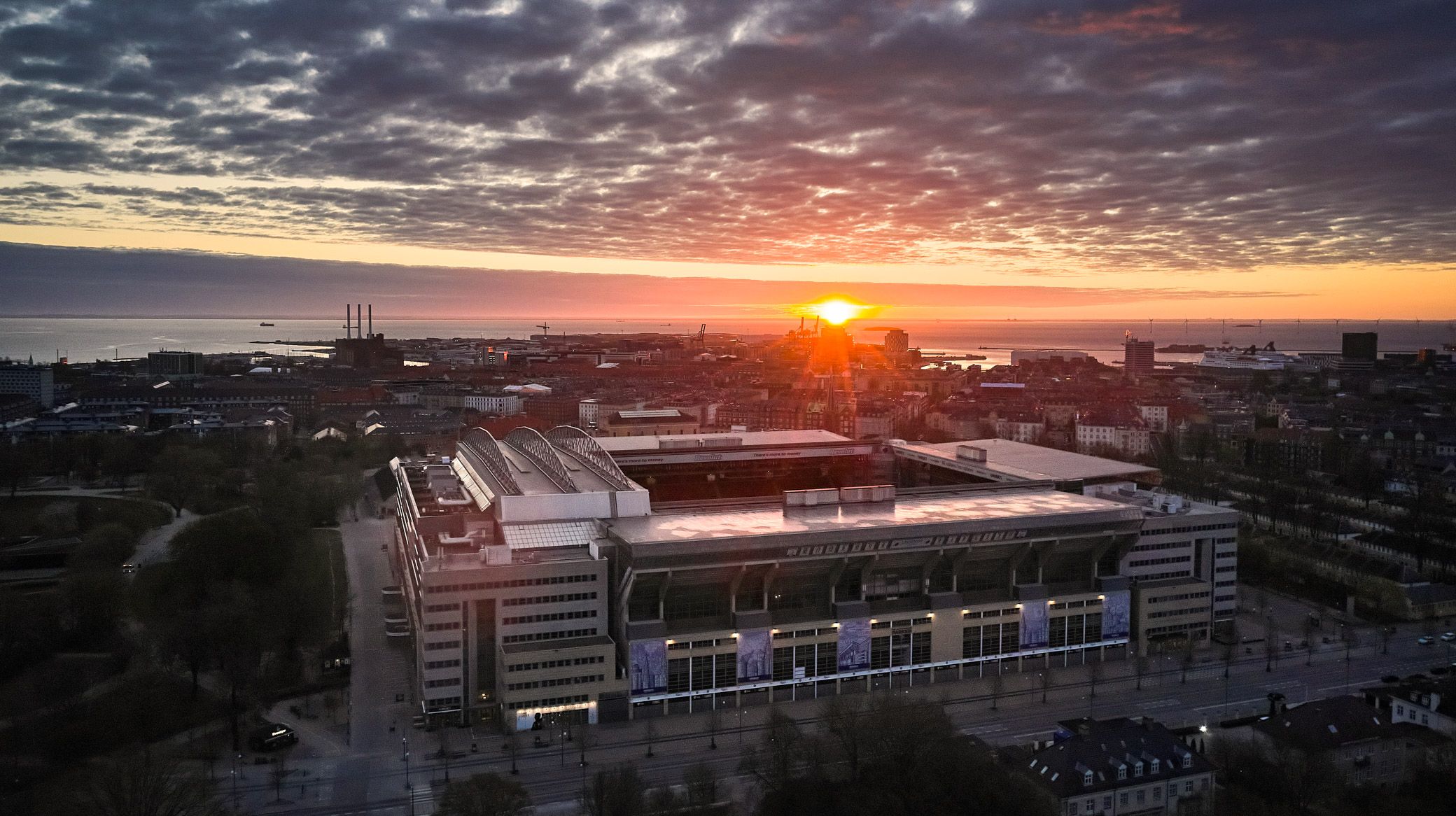 Telia Parken, luftfoto