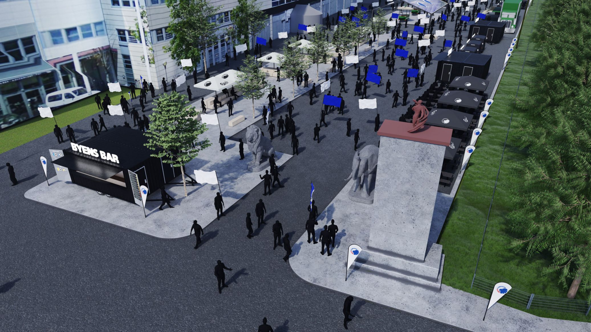 Eksempel på udformning af Fan Village Eksempel på udformning af Fan Village