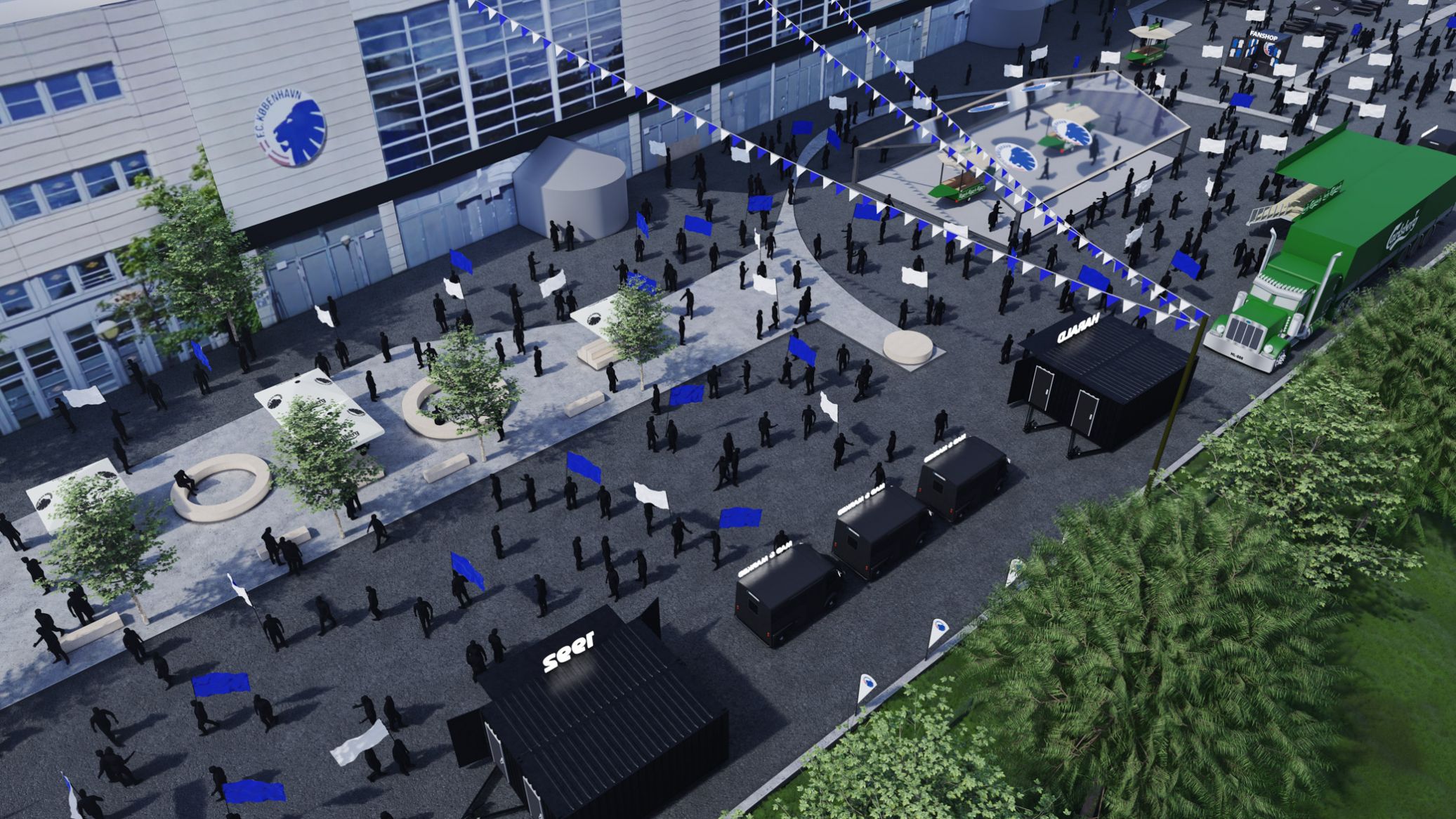 Eksempel på udformning af Fan Village Eksempel på udformning af Fan Village