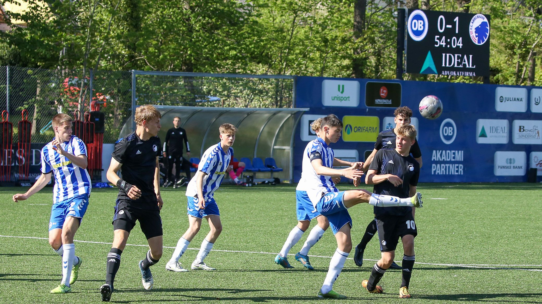 Action fra U17-kampen i Odense