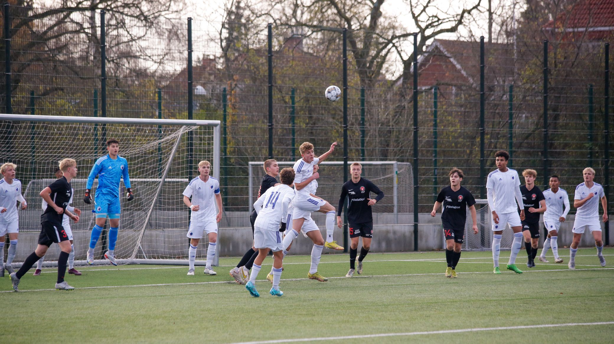 Action fra U17-FC Midtjylland