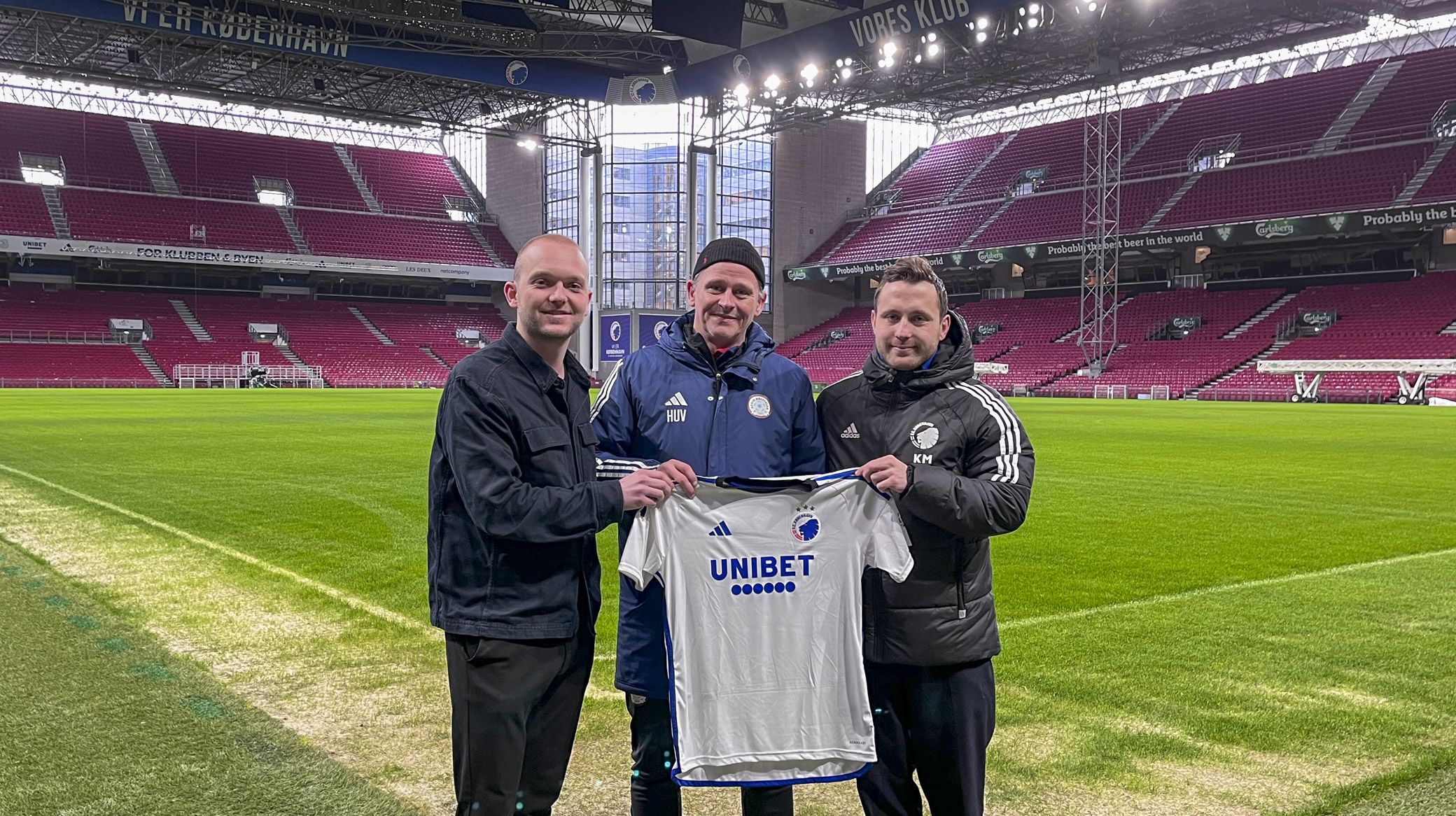 Klubvikler Rasmus Broberh, AB Argirs Head of Coaching Philip Eades og klubudvikler Henrik Myssen Klubvikler Rasmus Broberh, AB Argirs Head of Coaching Philip Eades og klubudvikler Henrik Myssen