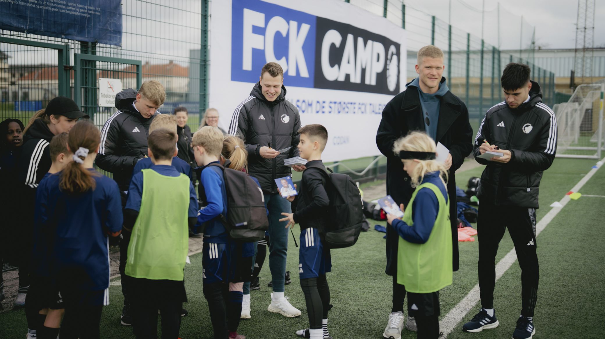 FCK Camp med besøg af Magnus Mattsson, Andreas Cornelius, Kevin Diks og Viktor Claesson