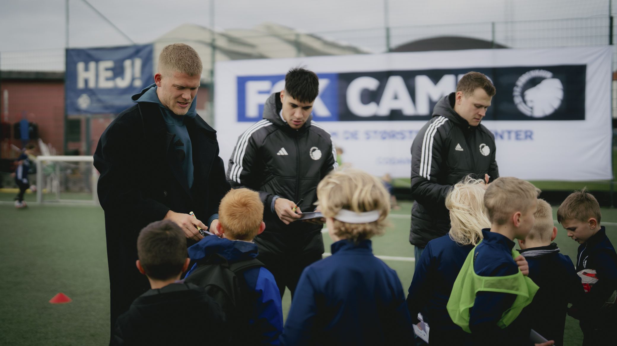 FCK Camp med besøg af Andreas Cornelius, Kevin Diks og Viktor Claesson FCK Camp med besøg af Andreas Cornelius, Kevin Diks og Viktor Claesson