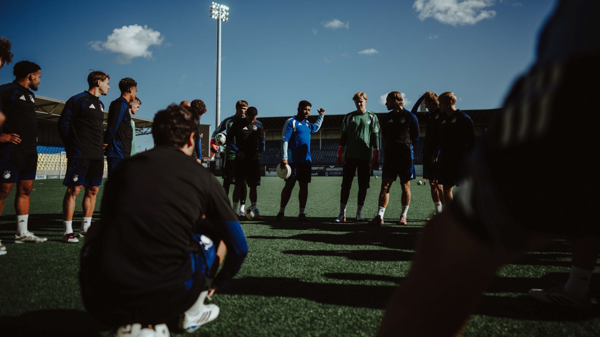 Træning på Kupittaan Jalkapallostadion i Turku