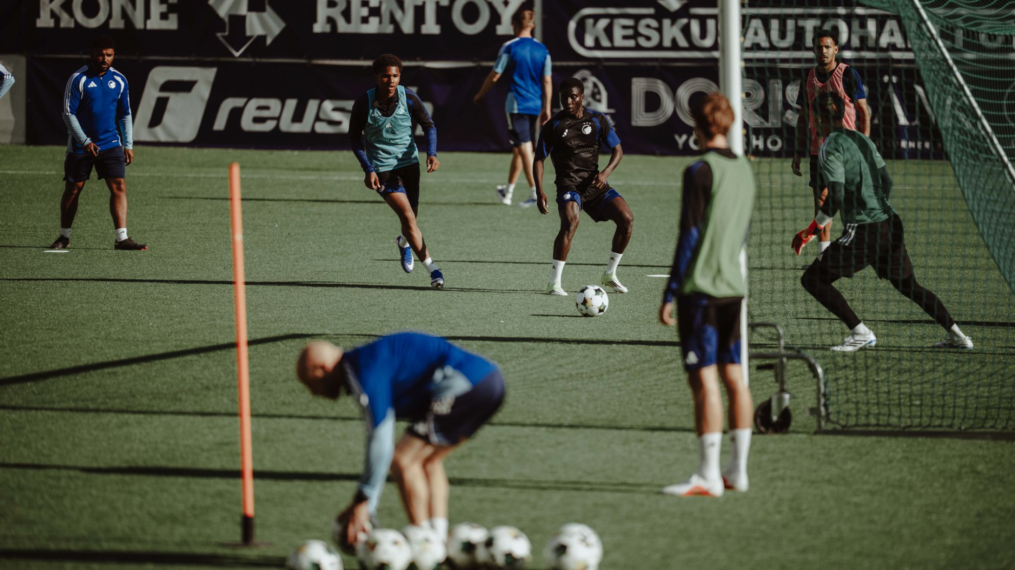 Træning på Kupittaan Jalkapallostadion