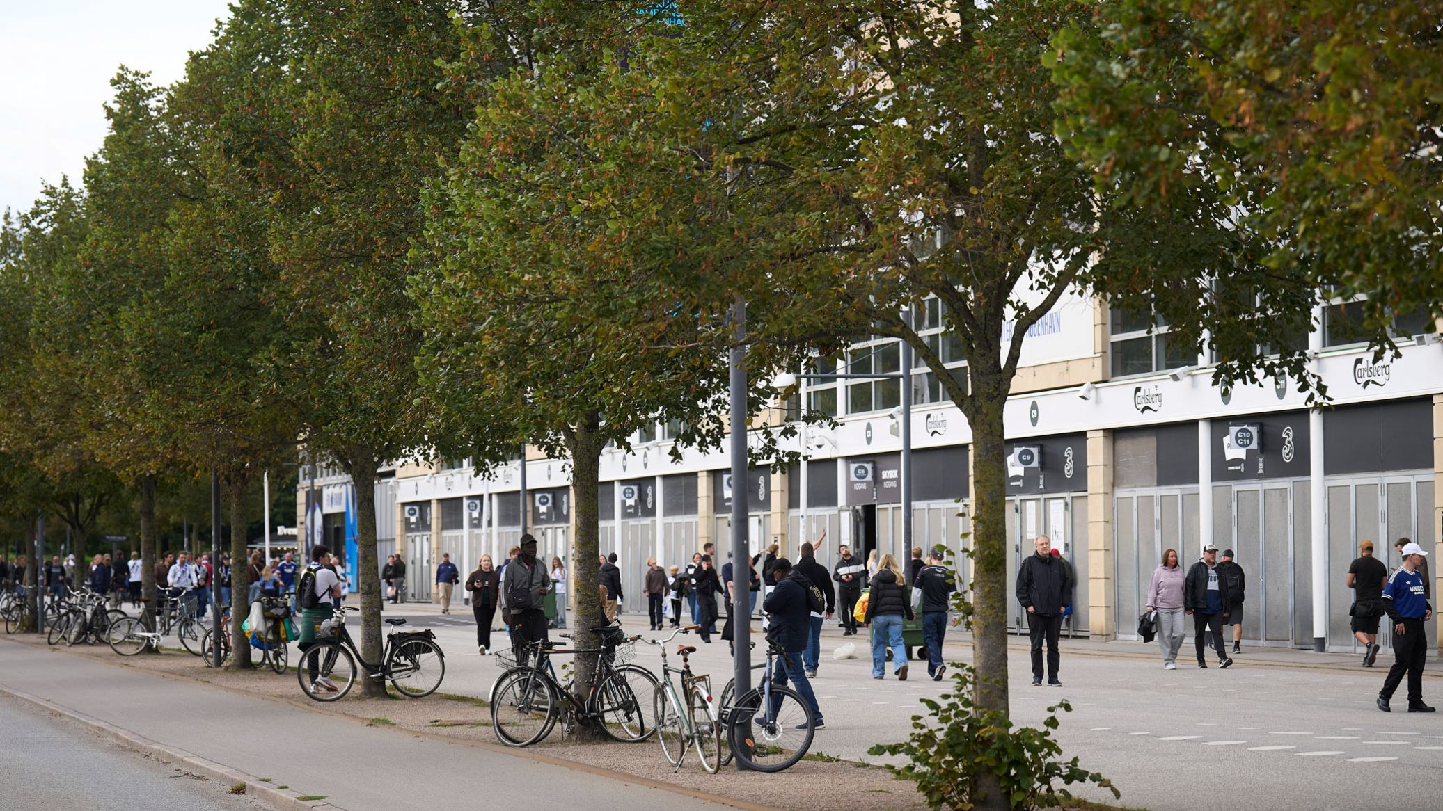 F.C. København-fans udenfor Parken