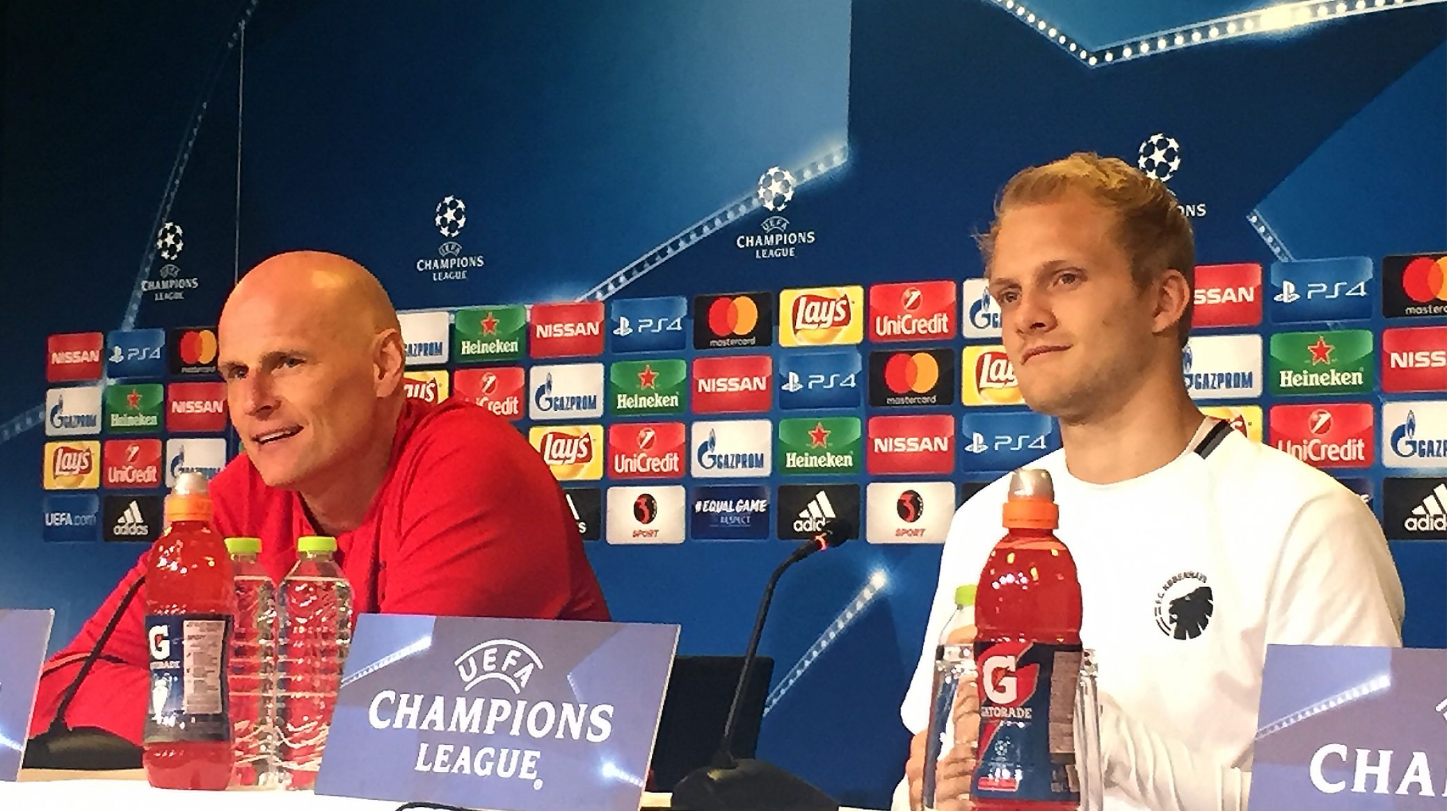 Ståle Solbakken og Nicolai Boilesen til pressemøde Ståle Solbakken og Nicolai Boilesen til pressemøde