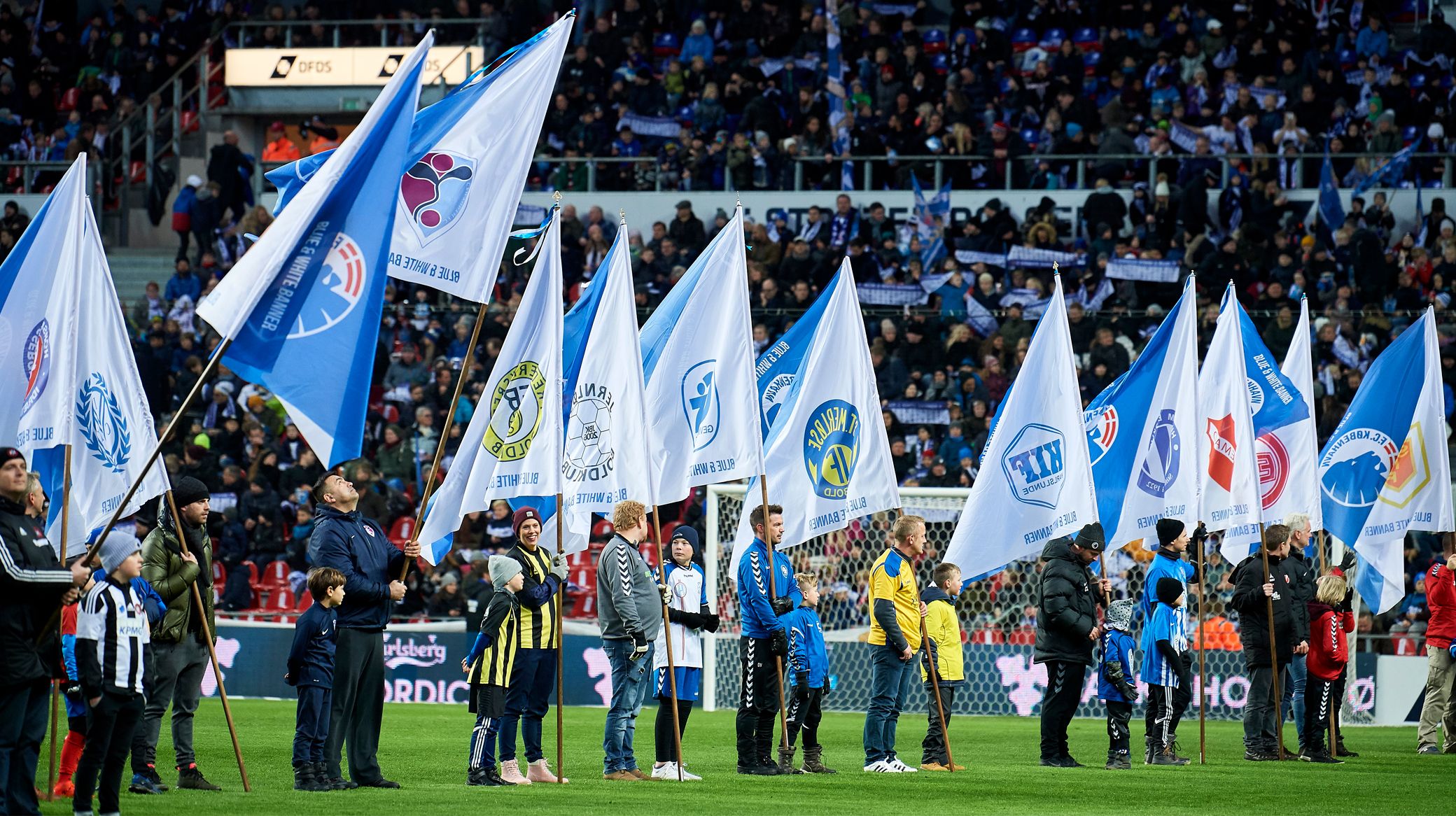 Blue and White Banner Day