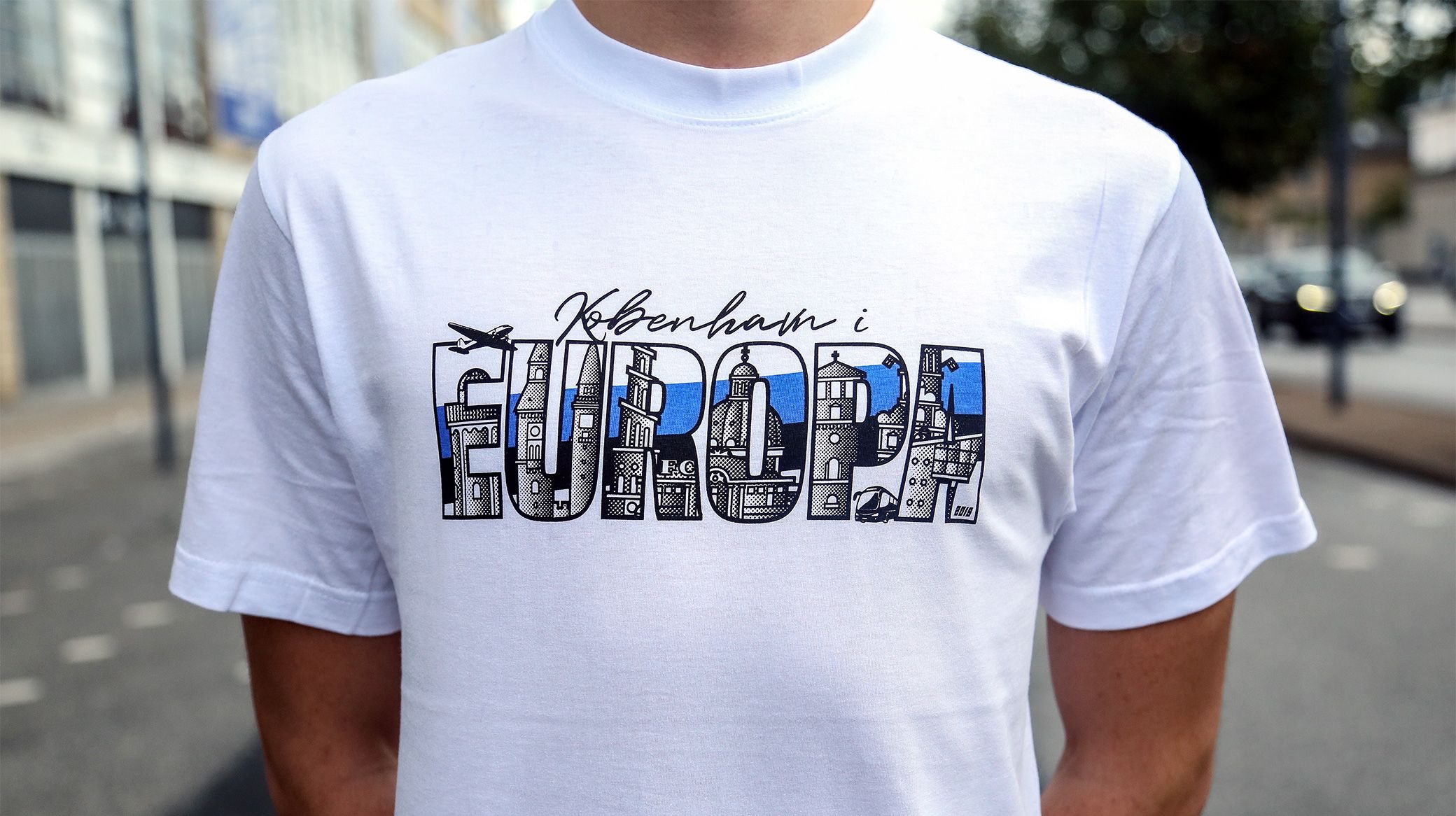 Europa T-shirt fra Fanshoppen