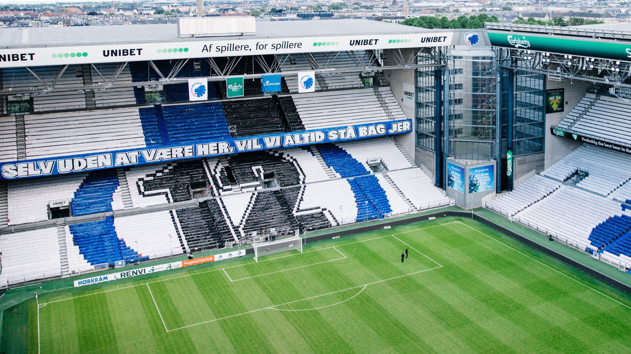 Tifo i Telia Parken Tifo i Telia Parken