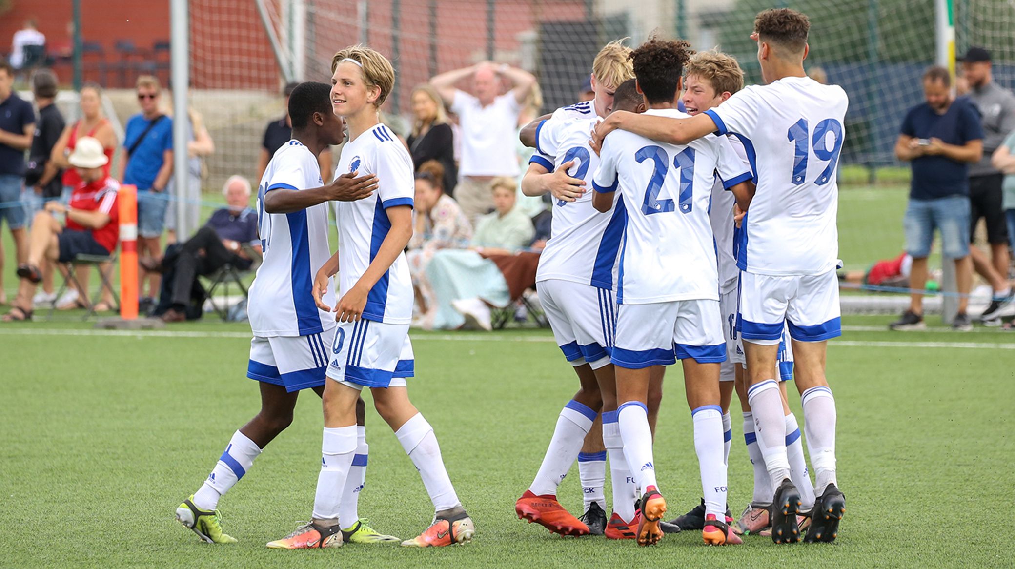 Måljubel efter U15-scoring Måljubel efter U15-scoring