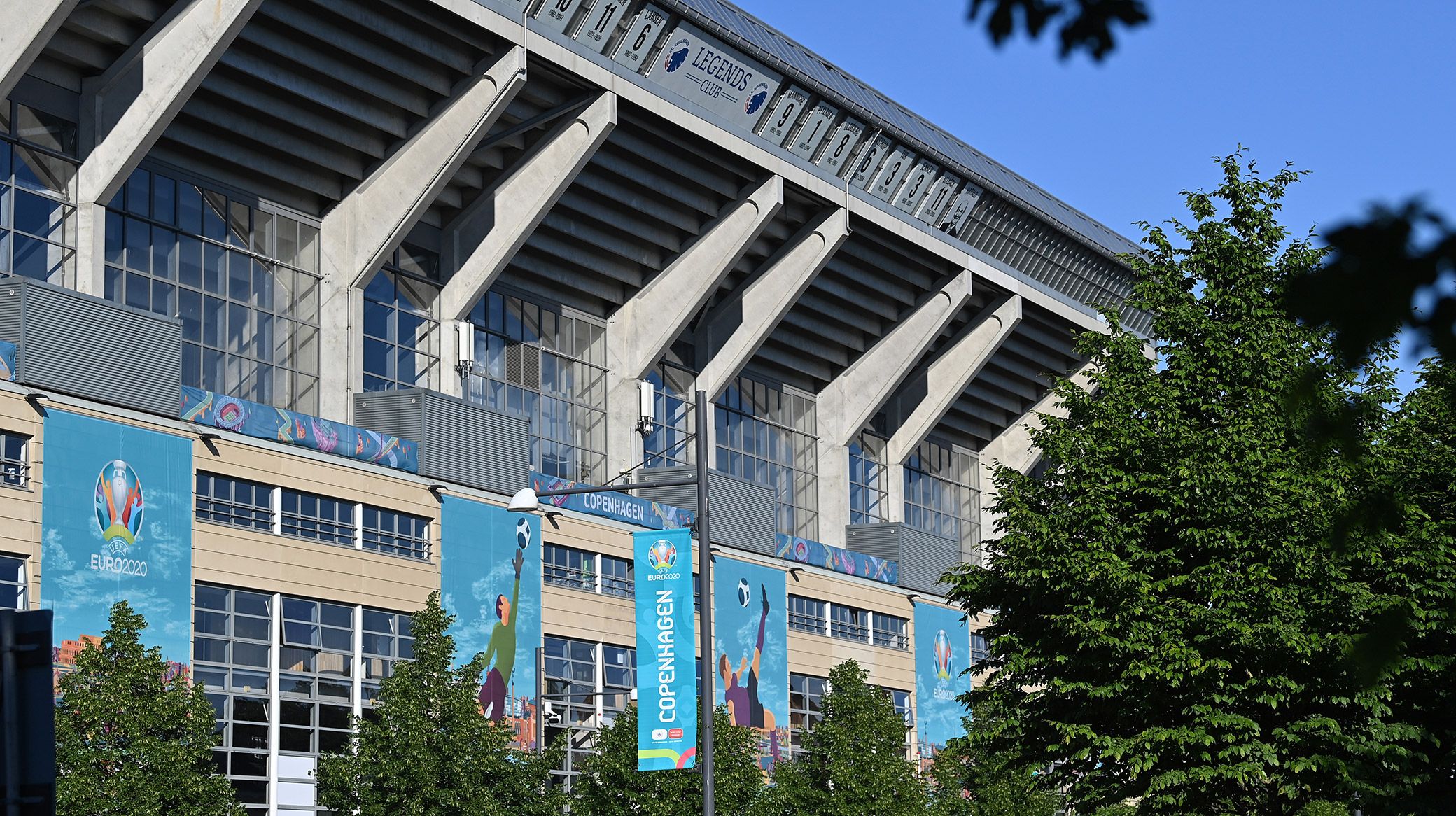 EURO 2020 - C-tribunen set fra Øster Alle