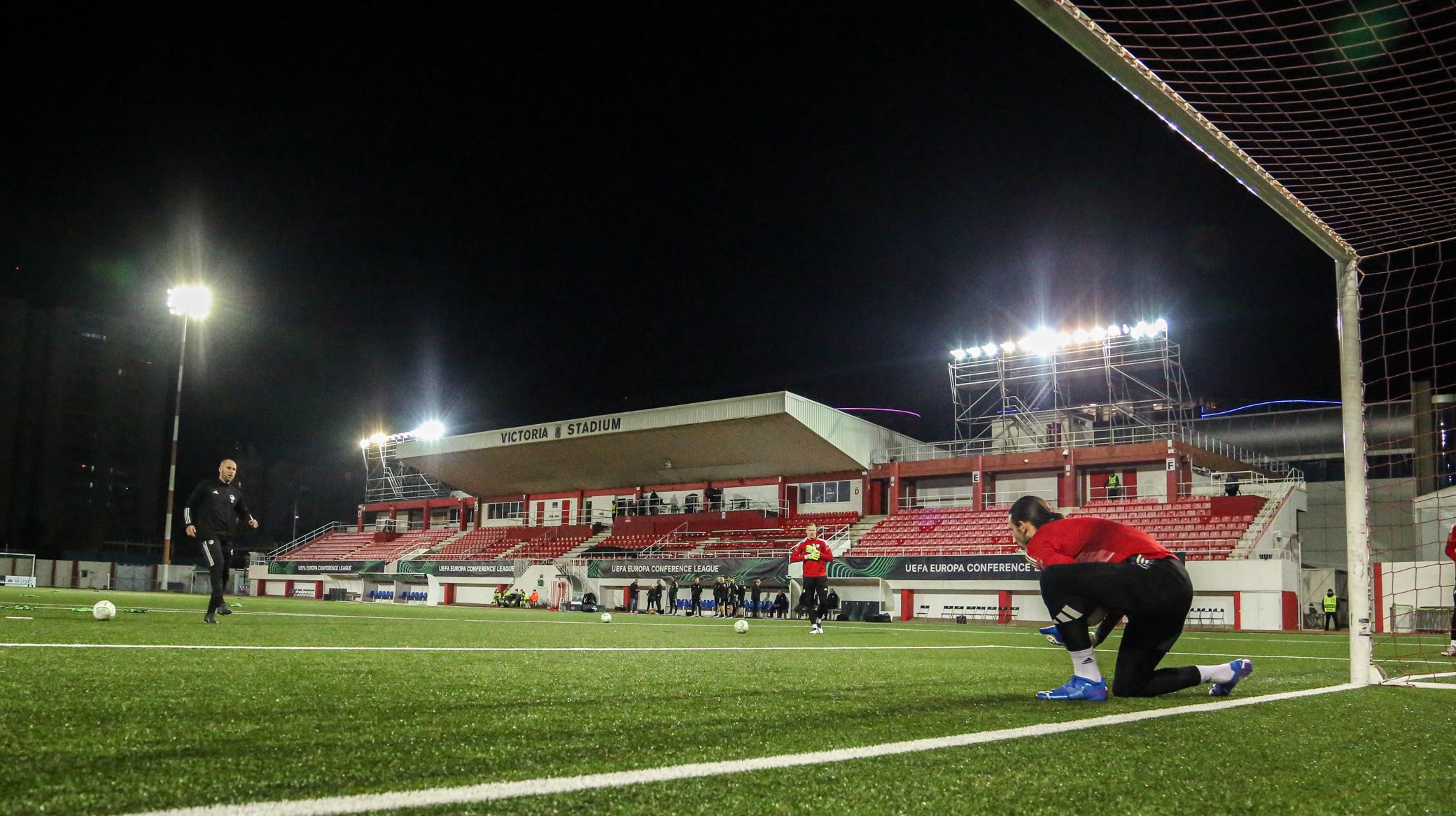 Træning på Victoria Stadium