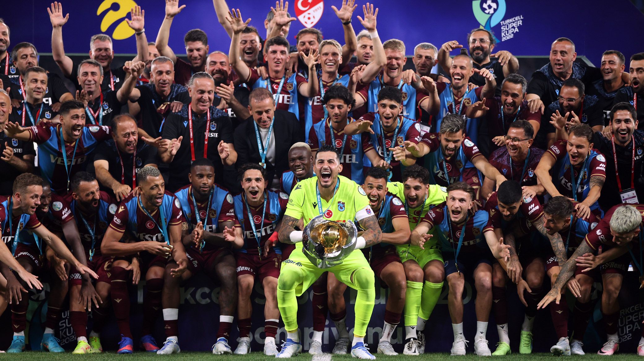 Trabzonspor efter sejren i Super Cup