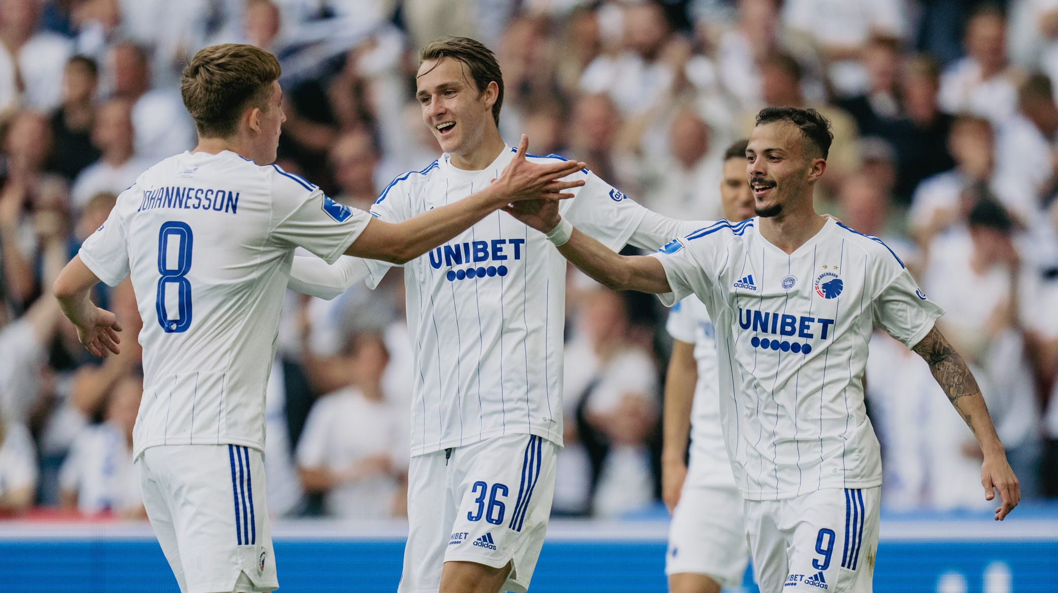Isak Johannesson, William Clem og Diogo Goncalves Isak Johannesson, William Clem og Diogo Goncalves
