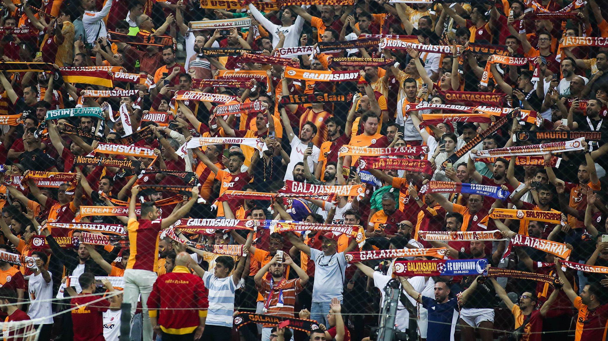 Galatasaray-fans i Istanbul Galatasaray-fans i Istanbul