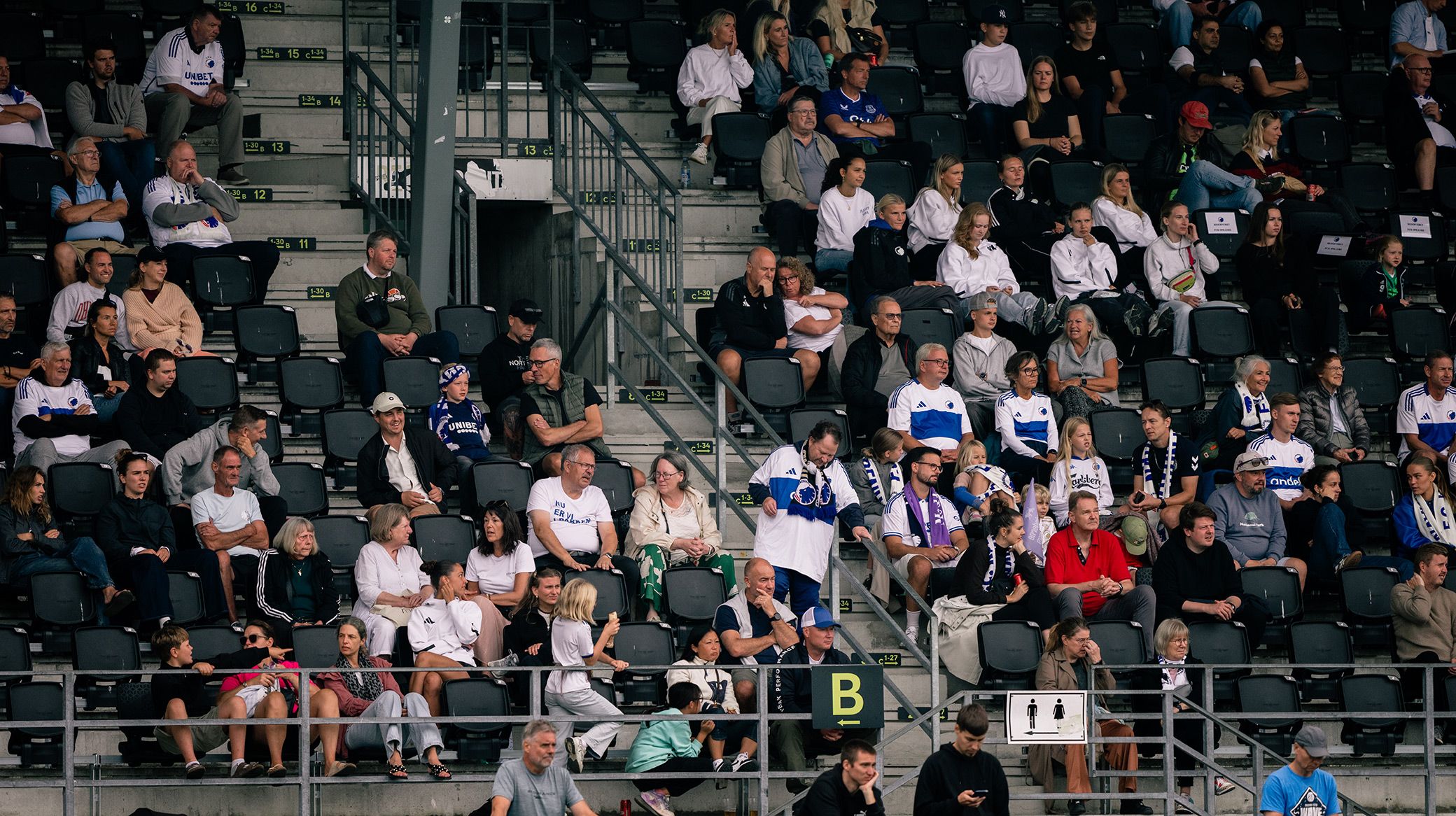 FCK-fans i Vanløse Idrætspark FCK-fans i Vanløse Idrætspark
