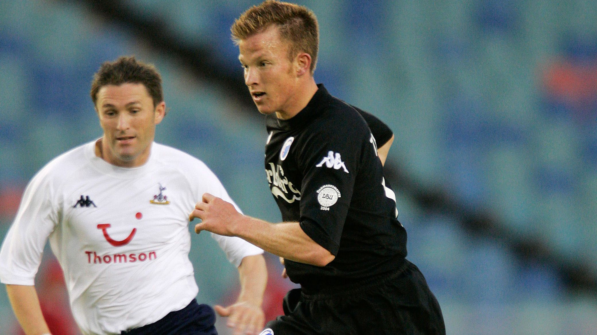 Dan Thomassen i aktion mod Tottenham i 2004 Dan Thomassen i aktion mod Tottenham i 2004