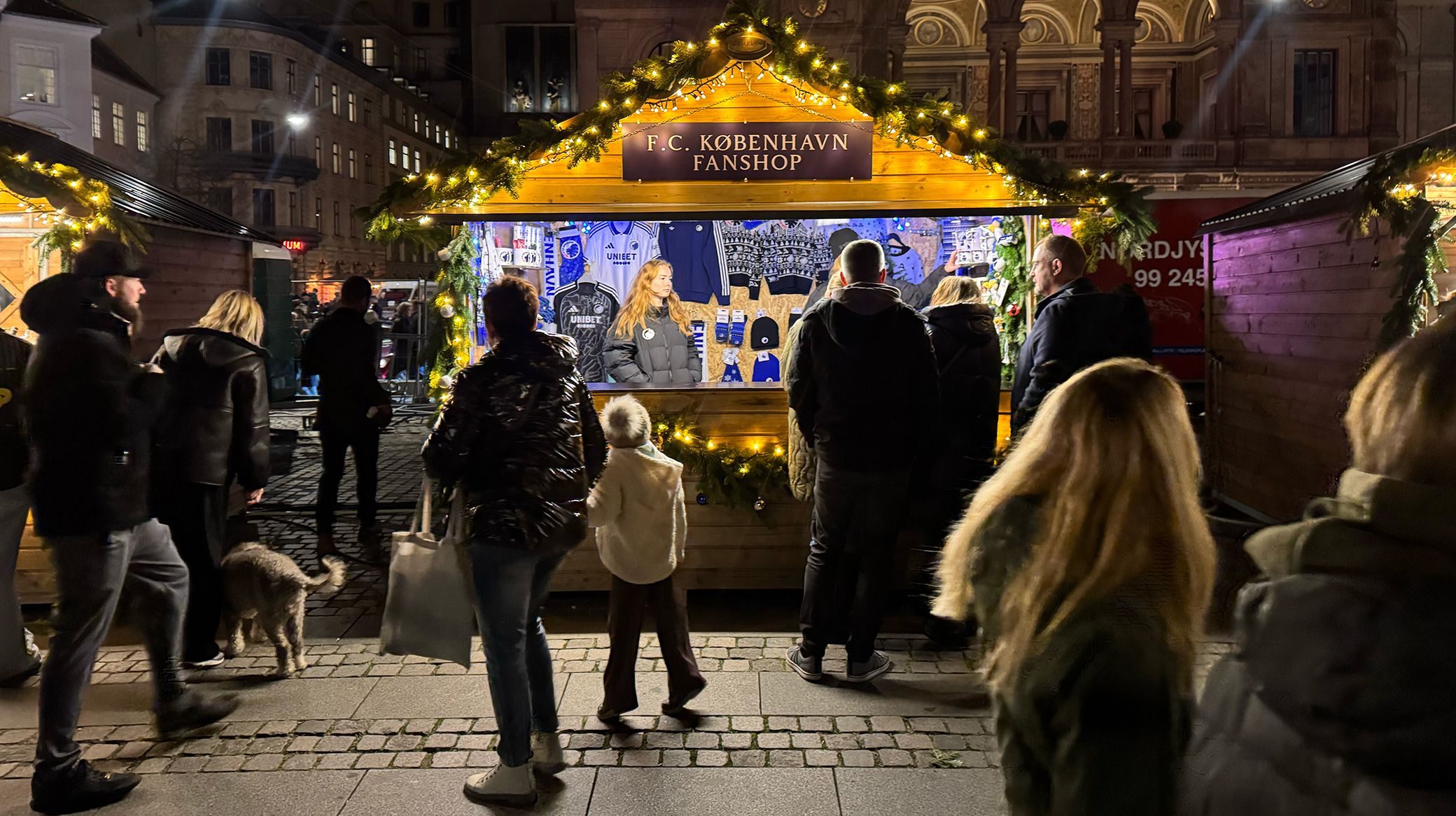 F.C. Københavns Fanshops bod på Copenhagen Winter Wonderland