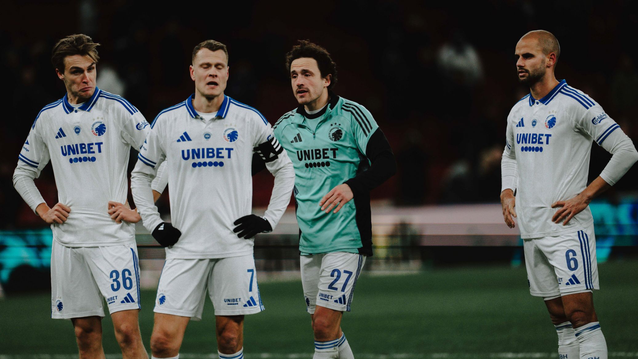 William Clem, Viktor Claesson, Thomas Delaney og Pantelis Hatzidiakos