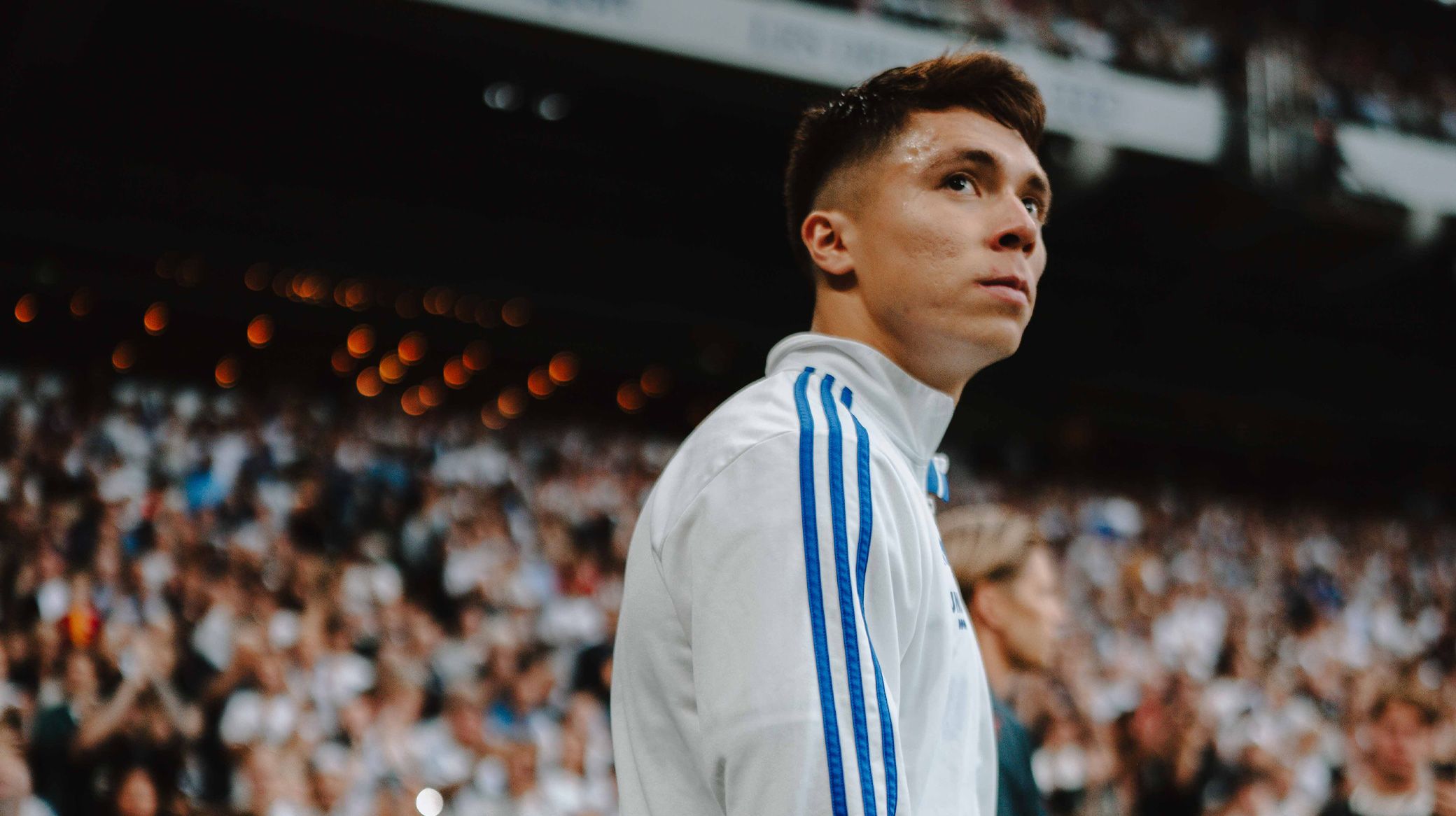 Rodrigo Huescas på vej på banen mod Malmö FF